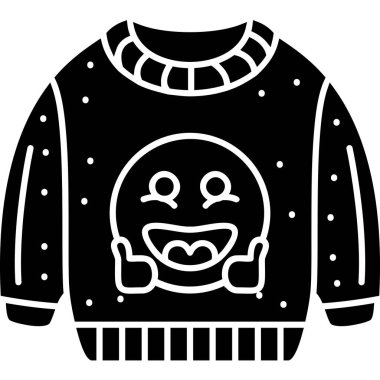 Kazak ikonu. Web için süveter vektör simgelerinin basit illüstrasyonu.