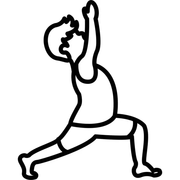 Yoga yapan genç adam.