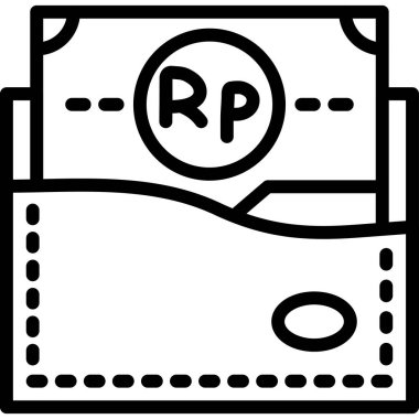 Para için. Web simgesi basit illüstrasyon