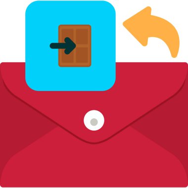 zarf simgesi vektör illüstrasyonu