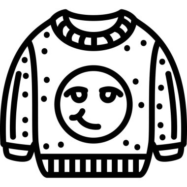 kalın süveter simgesi, özet biçimi