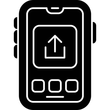 akıllı telefon simgesi, modern vektör illüstrasyon tasarımı