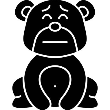 hayvan duygu simgesi ana hat biçiminde