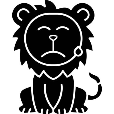 Ayı ağı simgesi, basit vektör illüstrasyonu