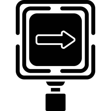 Ok. Web simgesi basit illüstrasyon