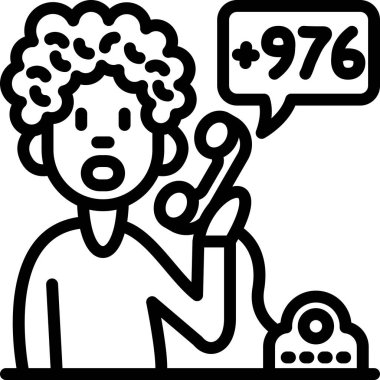 Mikrofonu ve telefon simgesi olan çocuk