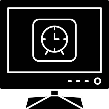 Bir bilgisayar simgesinin vektör illüstrasyonu