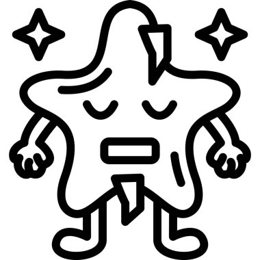 yıldız simgesi, vektör çizimi