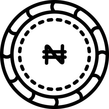 Bozuk para simgesinin vektör illüstrasyonu