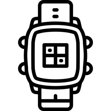 akıllı saat vektör simgesi
