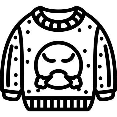 Süveter. Web simgesi basit illüstrasyon