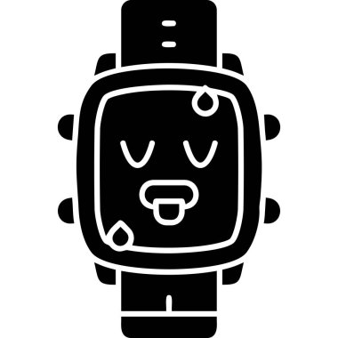 Bir robotun sevimli bir çizgi film vektör çizimi