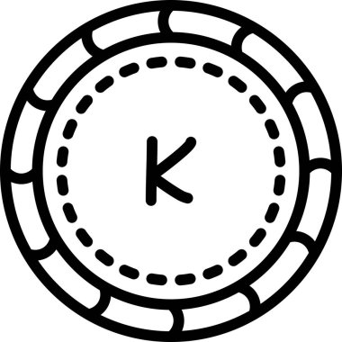 Bozuk para. Web simgesi basit illüstrasyon