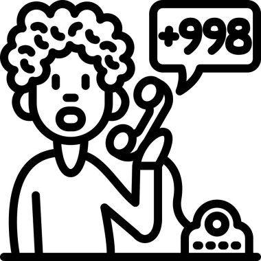 Müşteri servisi. Basit resimleme