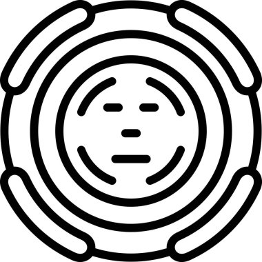 Göz. Web simgesi basit illüstrasyon