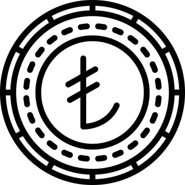 Bozuk para simgesinin vektör illüstrasyonu