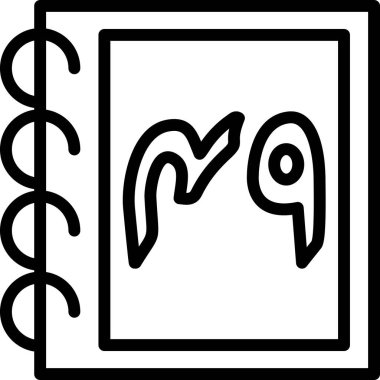 Outline tarzında hayvan kedi hayvan hayvan ikonu