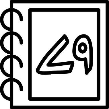 kitap simgesi, vektör illüstrasyonu