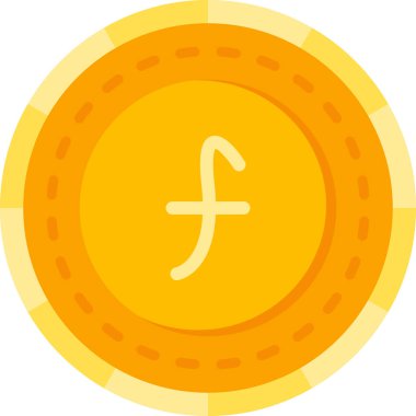 Para birimi simgesi, vektör illüstrasyonu