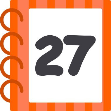 Takvim simgesi vektör illüstrasyonu