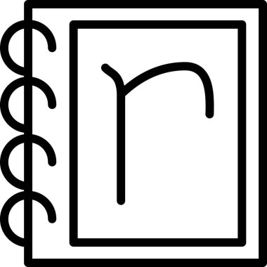 kitap simgesi vektör illüstrasyonu