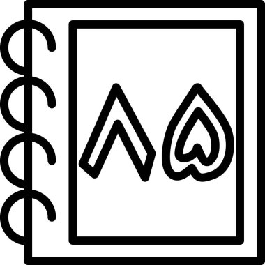 Kitabın vektör illüstrasyonu