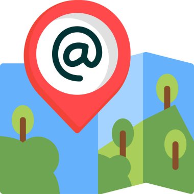 konum pin konumu simgesi düz biçimli