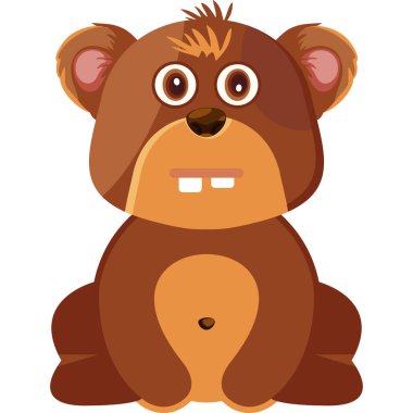 Sevimli küçük kahverengi ayı