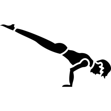 Kız beyaz zemin üzerine siluet vektör.