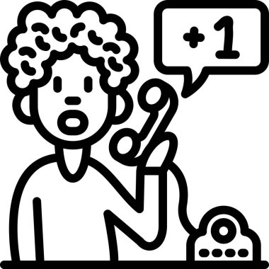 Çağrı merkezi ikon vektör illüstrasyonu