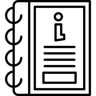 belge simgesi. vektör illüstrasyonu