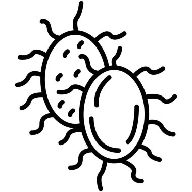 Bir virüsün karikatürü.