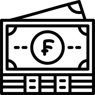 Dolar nakit para simgesi - taslak biçimi