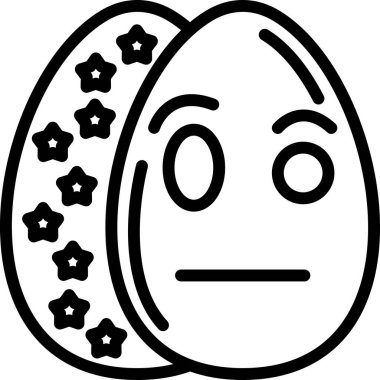 Yumurta. Web simgesi basit illüstrasyon