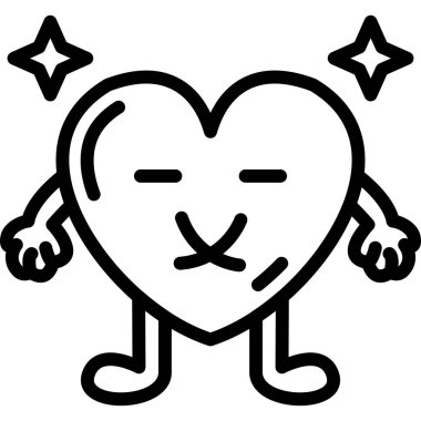 Kalp. Web simgesi basit tasarım