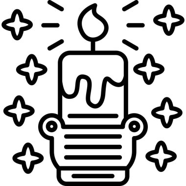 mum alev simgesi, basit biçim