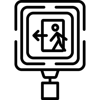 Asansör ikonu. Web için asansör vektör simgesinin özet çizimi