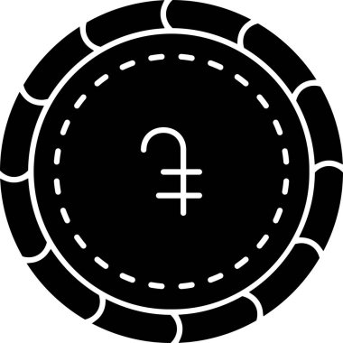 Bozuk para simgesinin vektör illüstrasyonu