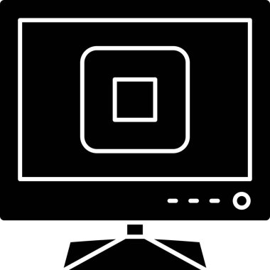 Modern bir tablet simgesinin vektör illüstrasyonu