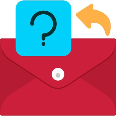 e-posta mektup simgesi, vektör çizim