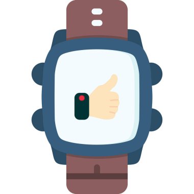 akıllı saat simge vektör illüstrasyonu