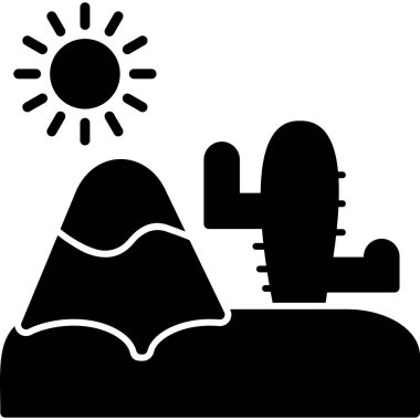 yaz güneşi ikon vektör illüstrasyonu