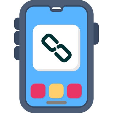 akıllı telefon simgesi vektör illüstrasyonu