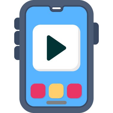 mobil oyuncu simge vektör çizimi