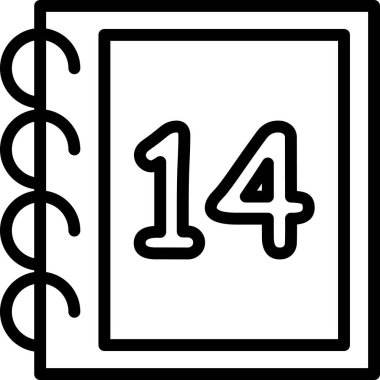 Takvim simgesi vektör illüstrasyonu