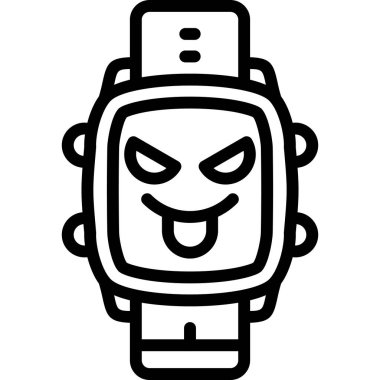 bir robot karikatür simgesi