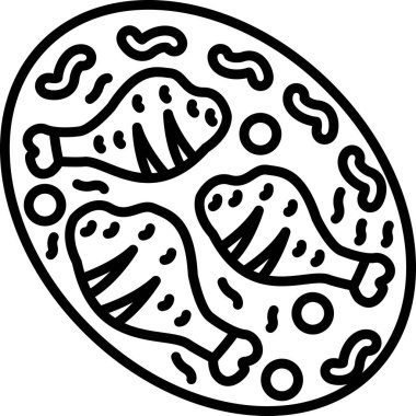 Çizgi film simgesinin vektör çizimi