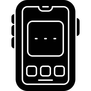 Cep telefonlu akıllı twatch, vektör illüstrasyon tasarımı