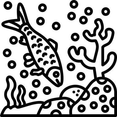Deniz hayat vektör çizim