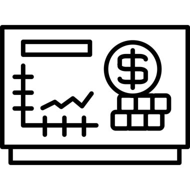 grafik vektör çizgisi simgesi